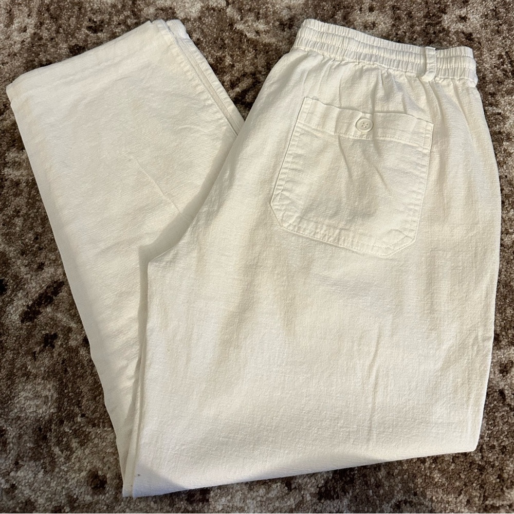 White Linen Pants